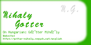 mihaly gotter business card
